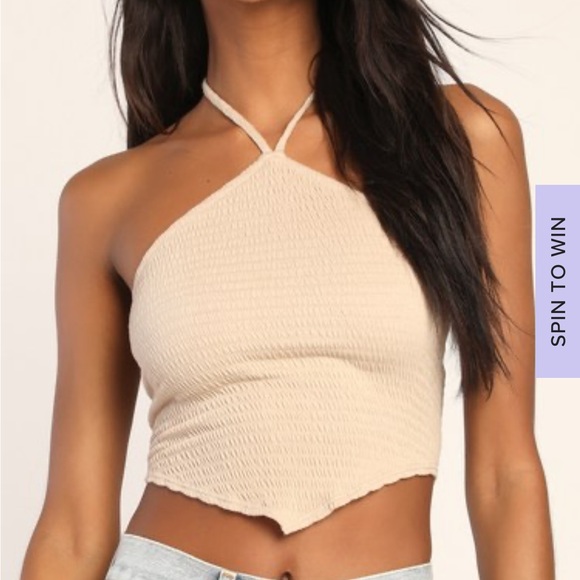 Lulus Halter Crop Top - Picture 2 of 6